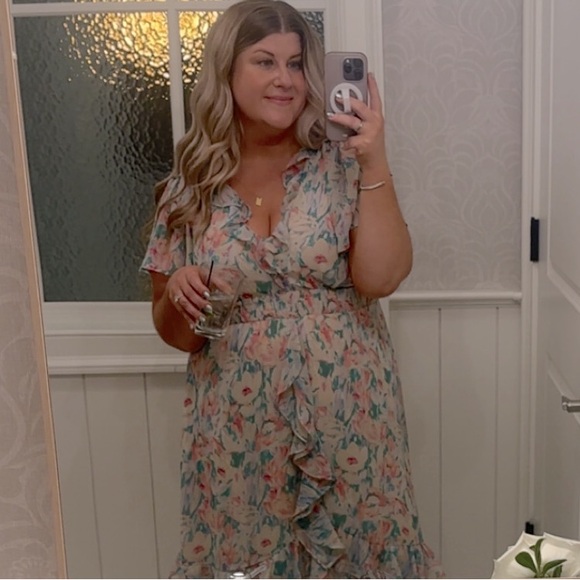 Floral Ruffle Maxi Dress - Picture 2 of 7